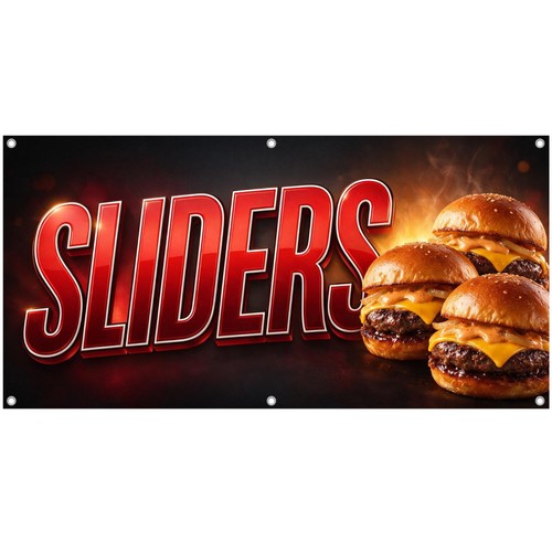 Cheeseburger sliders banner - cheeseburger,
